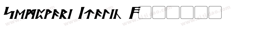 Semphari Italic 3字体转换